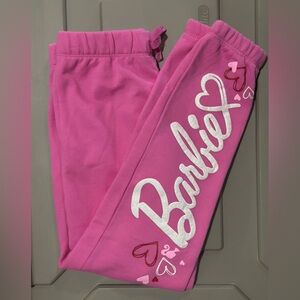 Pink Barbie Kids Jogger Sweatpants